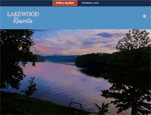 Tablet Screenshot of lakewoodresortsmd.com